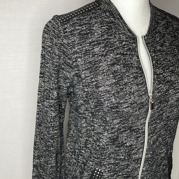 Onque Casual Black/Grey Tweed Knit Sweater Size Small - Picture 5 of 10